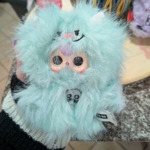 Fluffy Mint Green Monster Plush Toy
